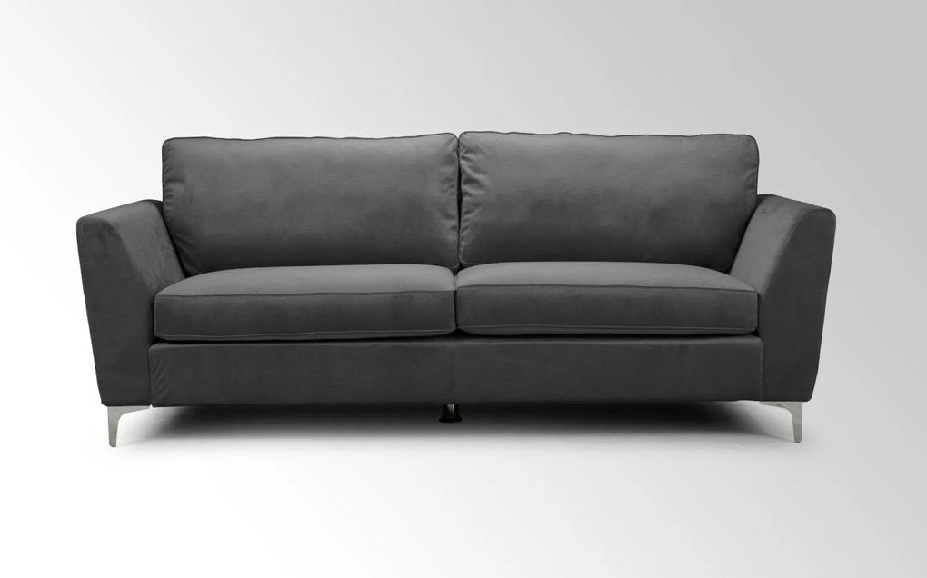 Bonita καναπές τριθέσιος 200x86x92εκ. ύφασμα Γκρι