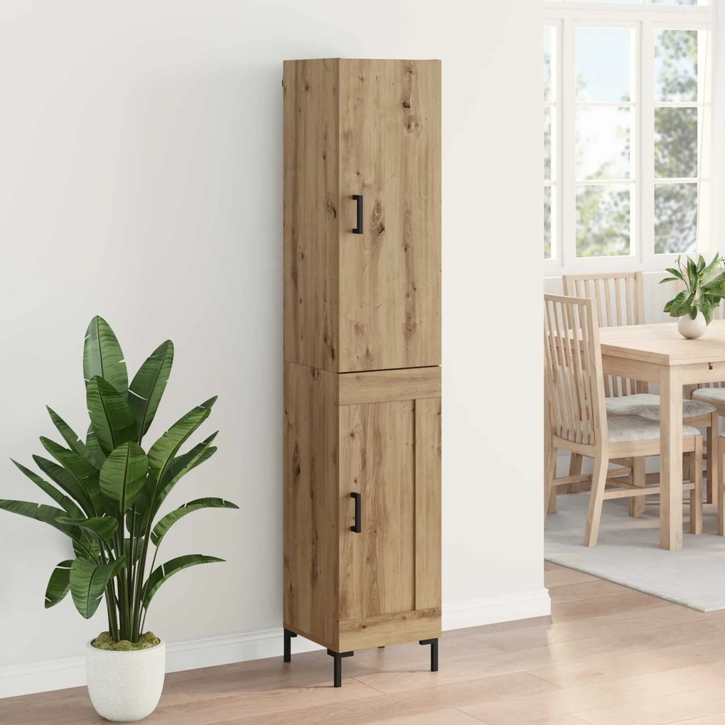 vidaXL Highboard Artisan Oak 69,5 x 34 x 180 εκ. Επεξεργασμένο ξύλο