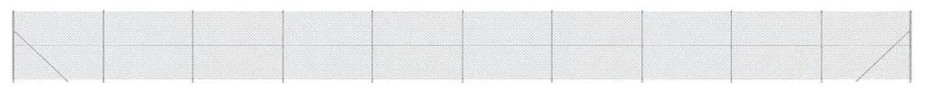 Συρματόπλεγμα Περίφραξης Ασημί 1,6 x 25 μ. με Βάσεις Φλάντζα - Ασήμι