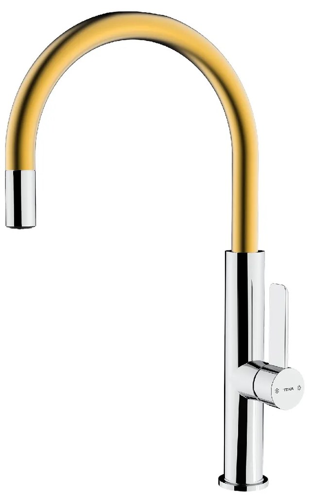 Μπαταρία Νεροχύτη Metallic TEKA Περιστρεφόμενη Easy-Quick FOT 995 3/8”-1/2”TOTAL Brass Collection 116030034