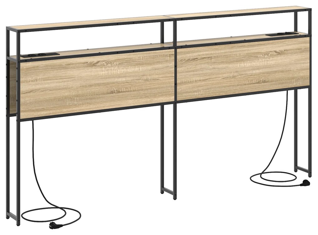 vidaXL Κεφαλάρι Αποθήκης Sonoma Oak 180 εκ. Επεξεργασμένο ξύλο