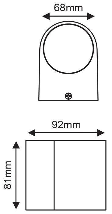 LED HP WALL LUMINAIRE 4W 230LM 40° 230V AC 3.000K MATT WHITE CRI80 IP65 30.000HRS - LG2201W - LG2201W