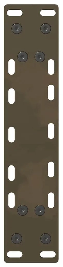 vidaXL Πόδια Τραπεζιού Σαλονιού 2 τεμ. Φυσικό Ατσάλι 38x(42-43) εκ. Ατσάλι