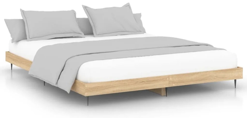 vidaXL Πλαίσιο κρεβατιού χωρίς στρώμα 180x200 εκ. Επεξεργασμένο Ξύλο
