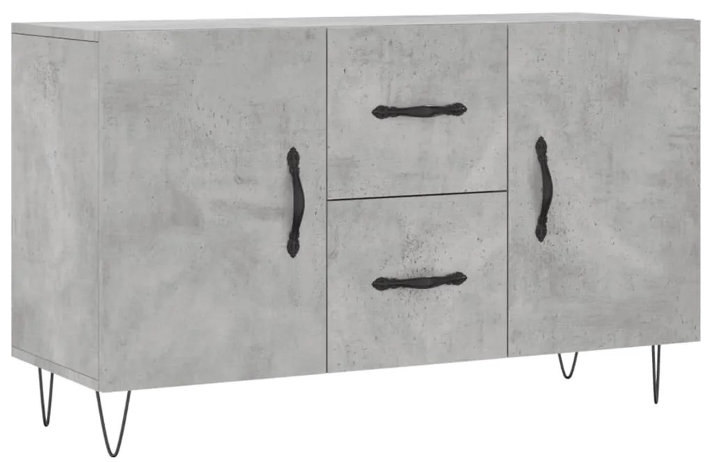 vidaXL Ντουλάπι Γκρι Σκυροδέματος 100 x 36 x 60 εκ. Επεξεργασμένο Ξύλο