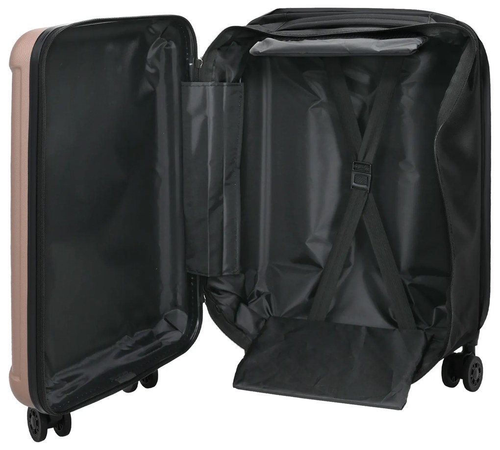 vidaXL Βαλίτσα Σκληρής Θήκης 20'' Ροζ Χρυσό 34x23x55.5 εκ. ABS
