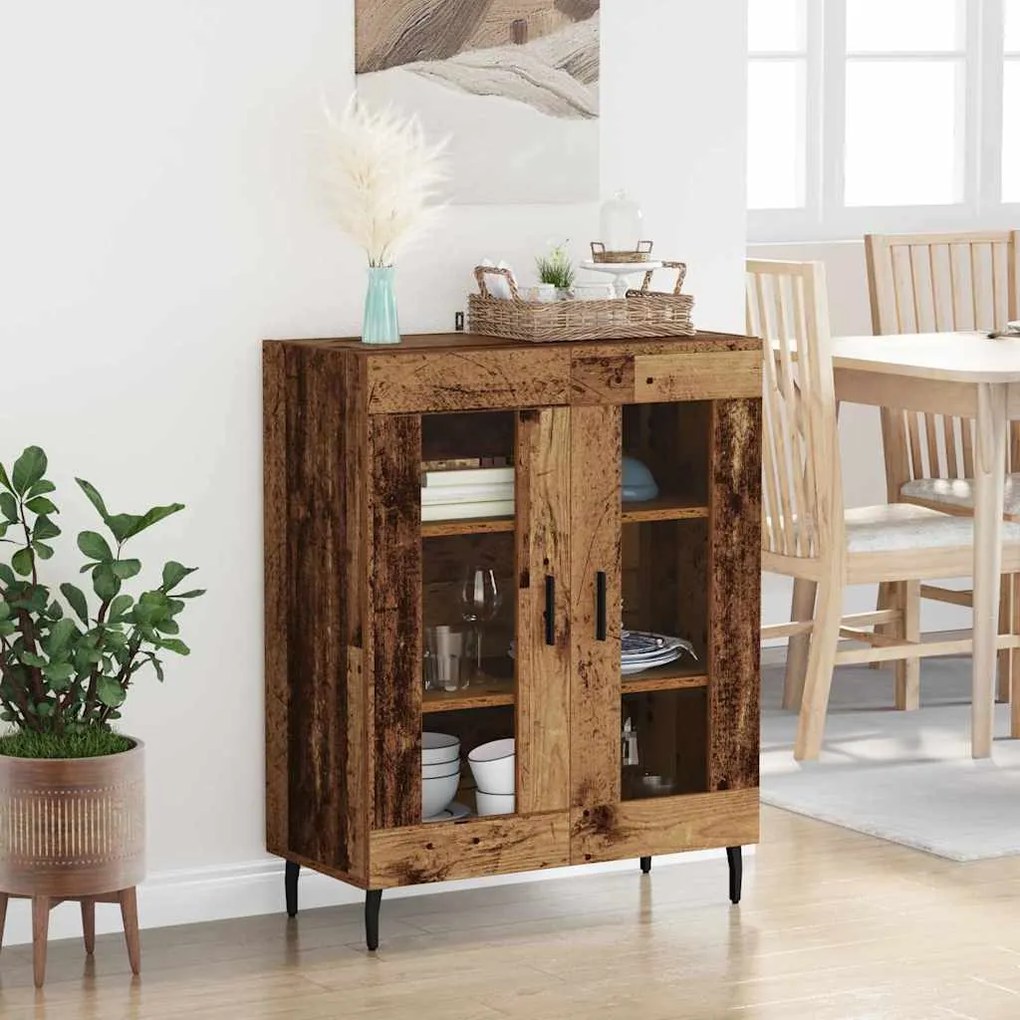 vidaXL Πλαϊνό γραφείο Παλιό Ξύλο 69,5 x 34 x 90 εκ. Επεξεργασμένο ξύλο