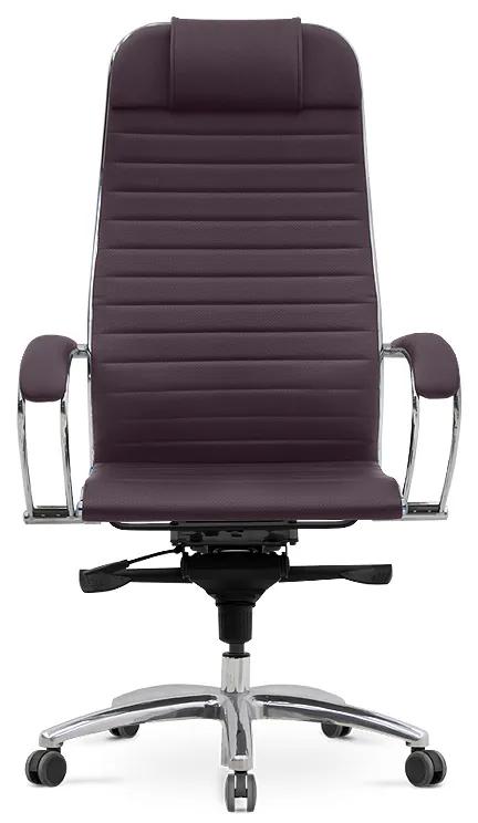 Καρέκλα γραφείου εργονομική Samurai-3 Megapap από τεχνόδερμα σε μπορντώ 70x71x123/138εκ. - Δέρμα - GP008-0029