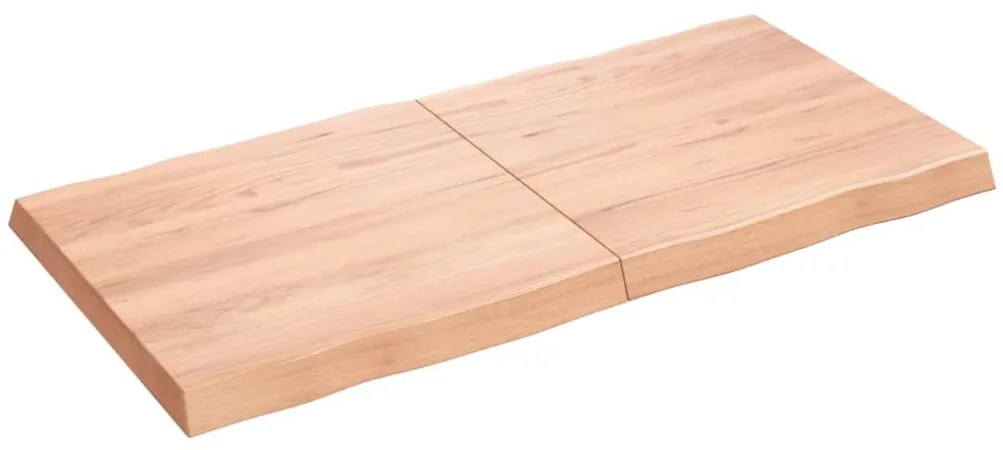 vidaXL Επιφ Τραπεζιού Αν Καφέ 120x60x(2-6)εκ.Ακατέργ. Μασίφ Ξύλο Δρυός
