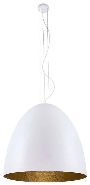 Φωτιστικό Οροφής Egg L 9023 White-Gold Nowodvorski Polyresin