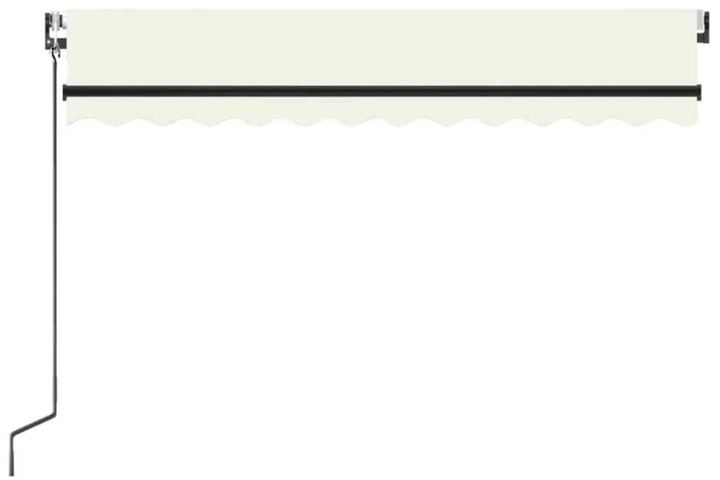vidaXL Τέντα Συρόμενη Αυτόματη Κρεμ 350 x 250 εκ.