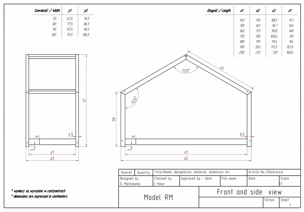 Kρεβάτι Παιδικό Montessori Mila  RM σε Φυσικό  Ξύλο  100×200cm  Adeko (Δώρο 10% έκπτωση στο Στρώμα)