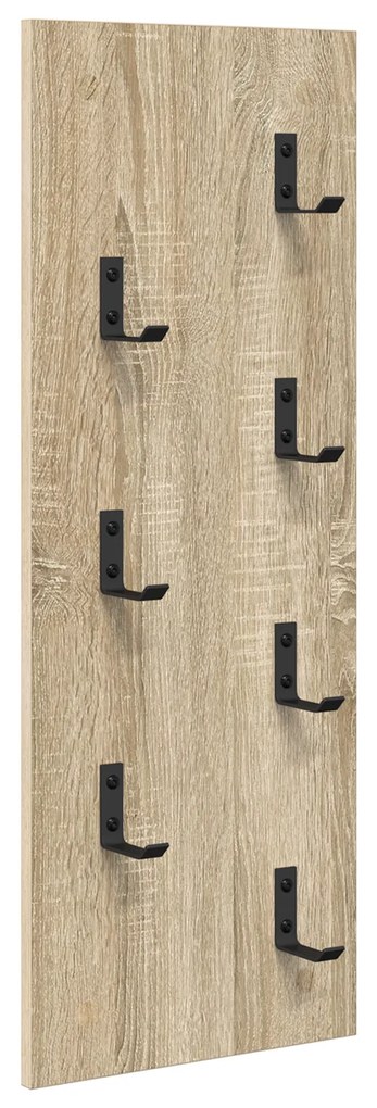 vidaXL Τοίχου Κρεμάστρα Επιτοίχιο Sonoma Δρυς 30 x 1.5 x 80 εκ.