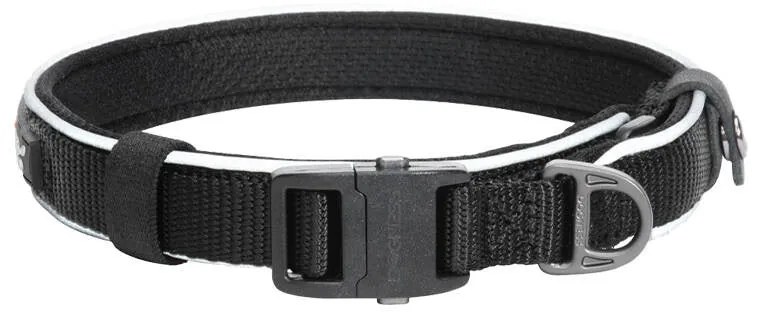 Reflective collar Dogness size L (Black)
