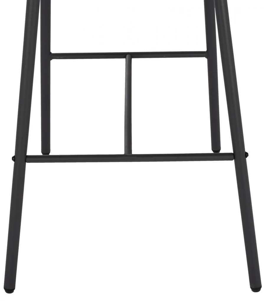 Σκαμπό Μπαρ BROGAN C5714.01 Μεταλλικός Σκελετός με Σχοινί Γκρί 53x42x101 εκ. 53x42x101 εκ.