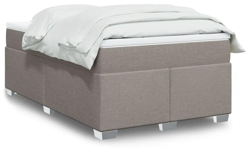 ΚΡΕΒΑΤΙ BOXSPRING ΜΕ ΣΤΡΩΜΑ TAUPE 120X190 ΕΚ. ΥΦΑΣΜΑΤΙΝΟ 3285120