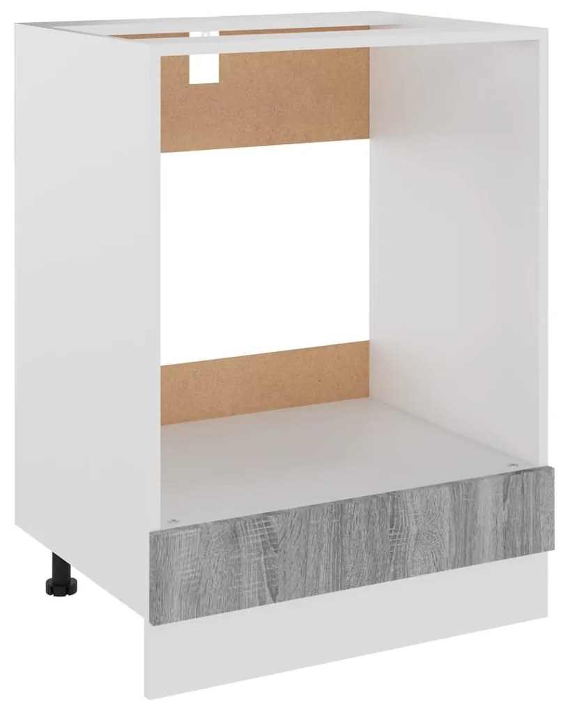 vidaXL Ντουλάπι Φούρνου Lyon Γκρι Sonoma 60x46x81,5εκ.