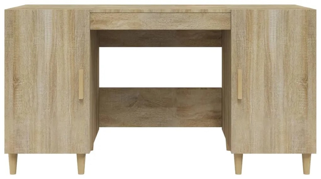vidaXL Γραφείο Sonoma Δρυς 140 x 50 x 75 εκ. από Επεξεργασμένο Ξύλο