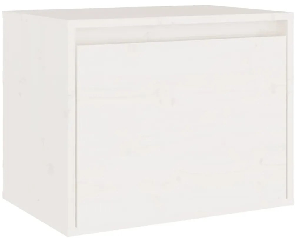 vidaXL Έπιπλα Τηλεόρασης 5 τεμ. Λευκά από Μασίφ Ξύλο Πεύκου