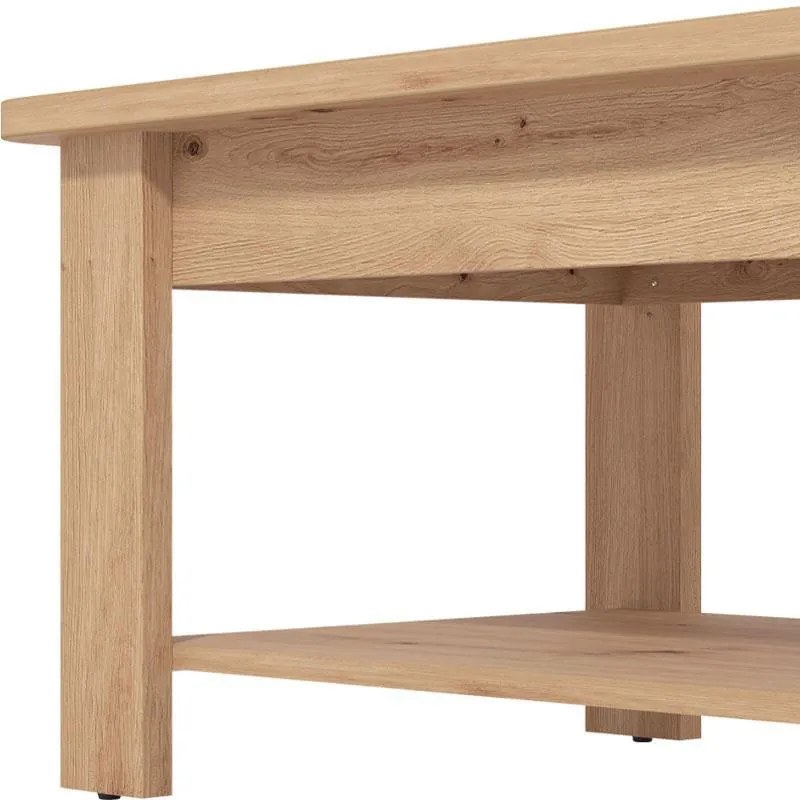 Τραπεζάκι Σαλονιού Jersey Artisan Oak 124x60x45 εκ. 124x60x45 εκ.