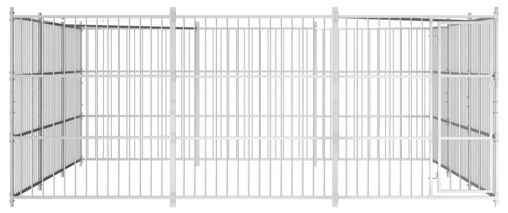 vidaXL Κλουβί Σκύλου Εξωτερικού Χώρου 450 x 450 x 185 εκ.