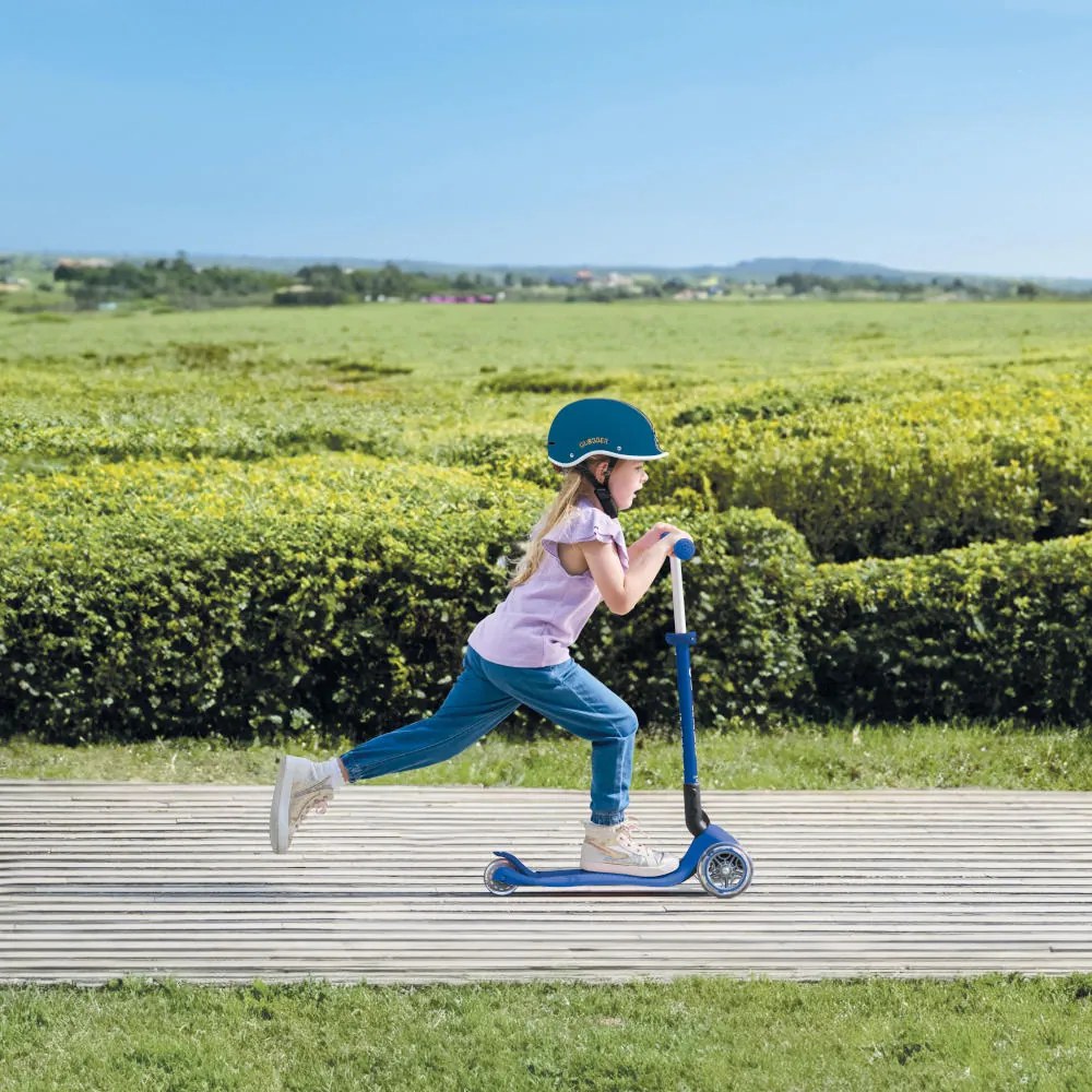 Globber Scooter Primo Foldable Lights Navy Blue