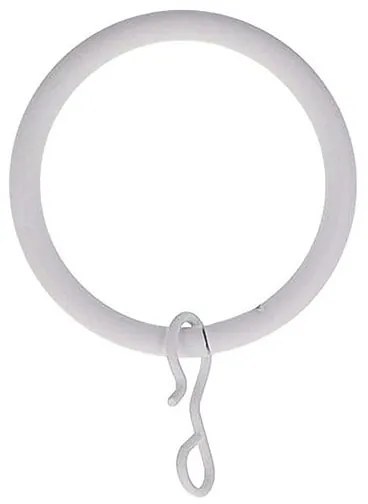 Κρίκοι Κουρτίνας 8τμχ (Φ20) L-N Mat White 7901108