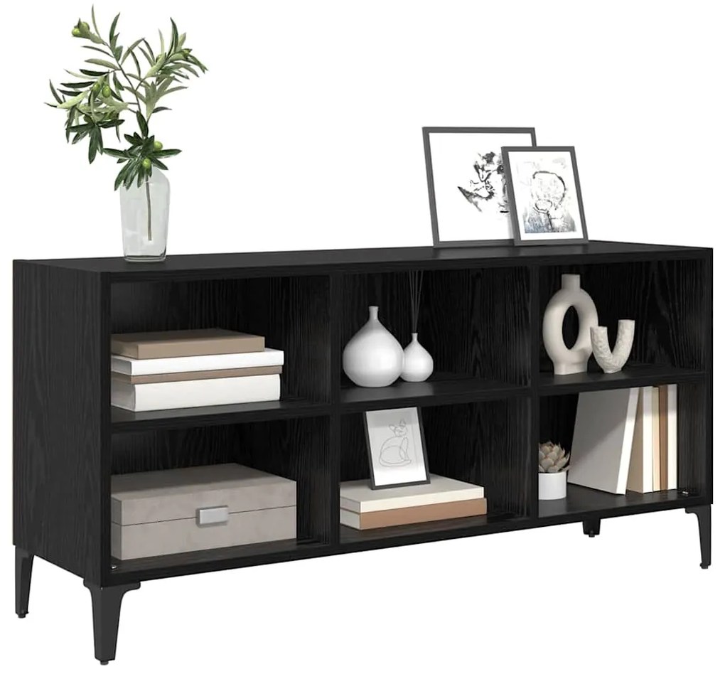 vidaXL Σετ επίπλου τηλεόρασης Επιτοίχιο Μαύρο 69,5 x 30 x 50 εκ.