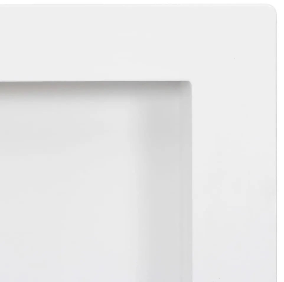 Ράφι Ντουζιέρας με 2 Τμήματα Γυαλιστερό Λευκό 41 x 69 x 9 εκ. - Λευκό