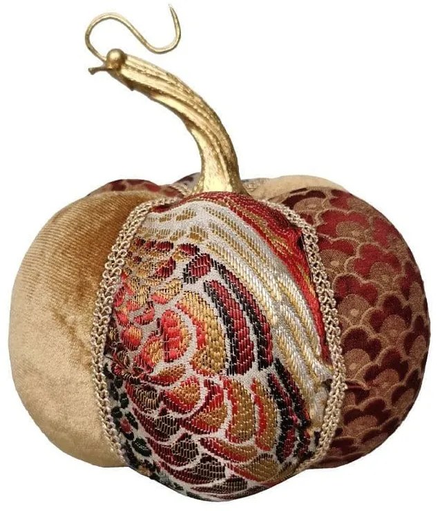 Χριστουγεννιάτικη Φιγούρα Pumpkin Brocade S 030264 13x13x14cm Multi