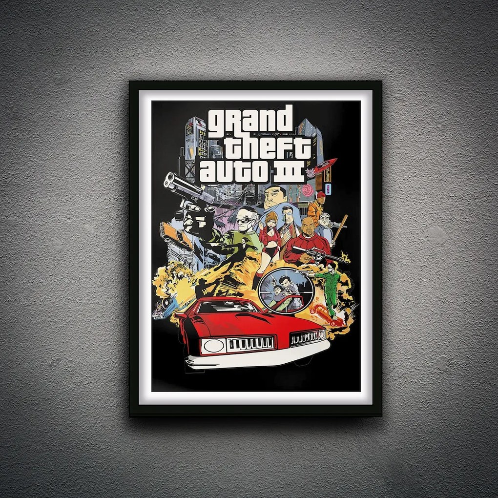 Πόστερ &amp; Κάδρο Grand Theft Auto 3 GM198 21x30cm Εκτύπωση Πόστερ (χωρίς κάδρο)
