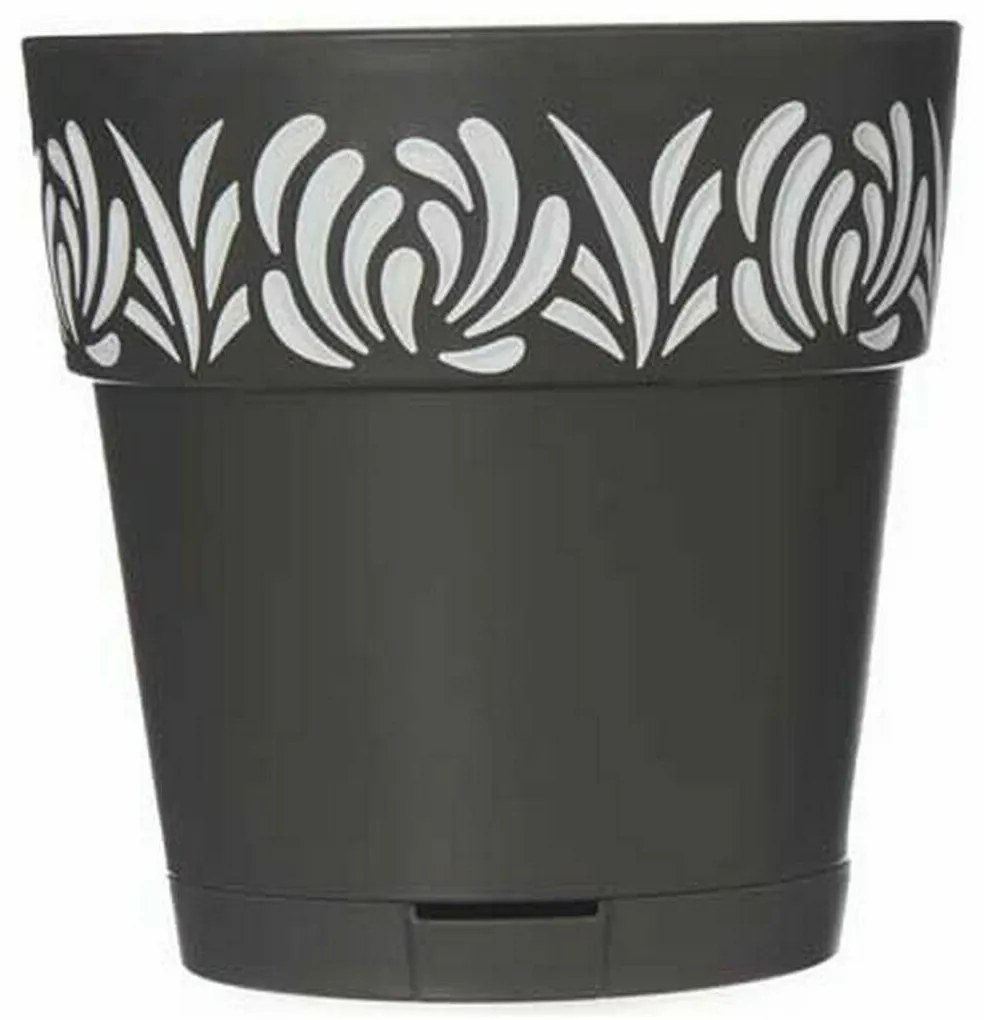 Αυτοποτιστικη Γλάστρα Stefanplast Gaia Ανθρακί Πλαστική ύλη 15 x 15 x 15 cm (12 Μονάδες)