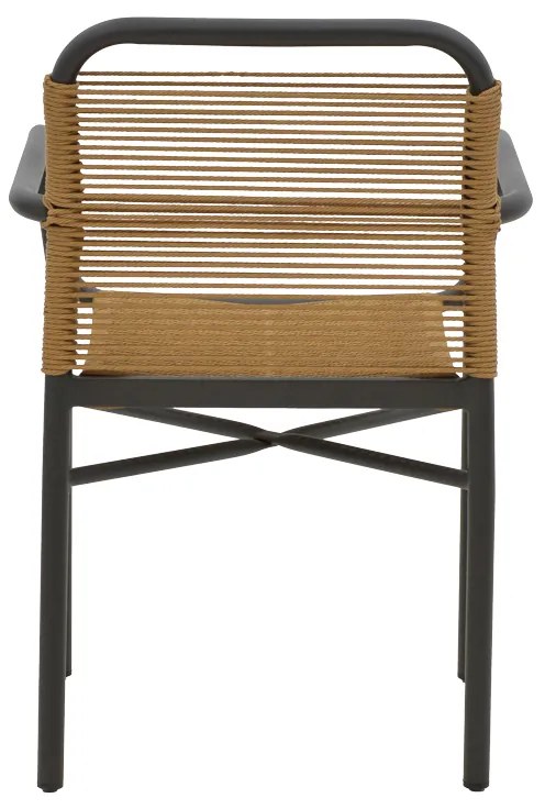 Τραπεζαρία Kliton-Clutch σετ 5τεμ pakoworld αλουμίνιο σε ανθρακί απόχρωση 80x80x74εκ