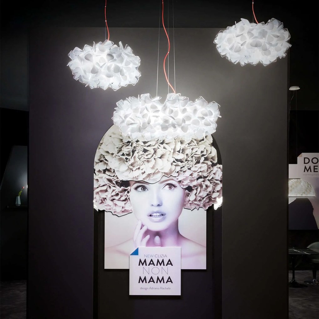 Φωτιστικό Οροφής Clizia Mama Non Mama Red Wire Slamp Αλουμίνιο,Πολυπροπυλένιο