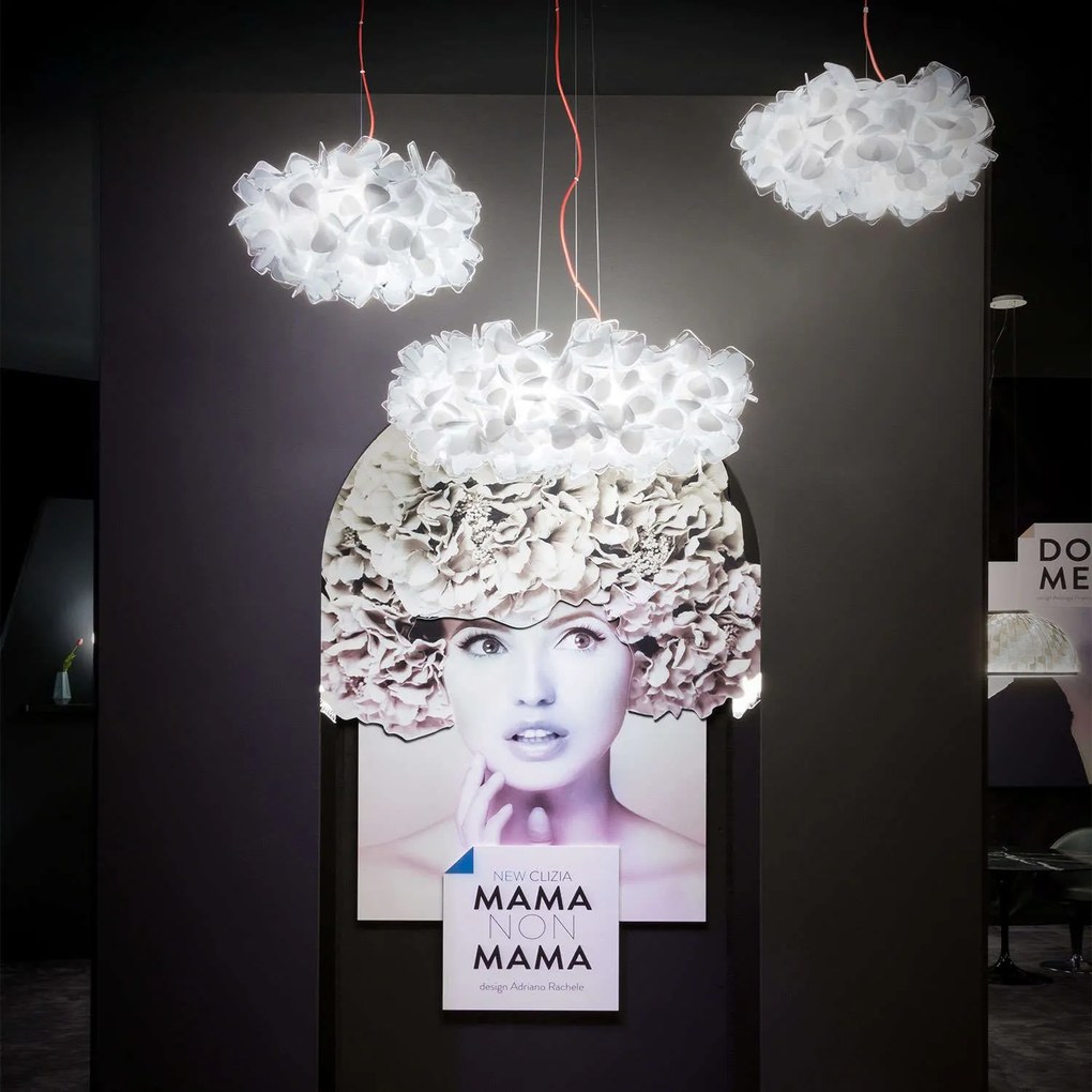 Φωτιστικό Οροφής Clizia Mama Non Mama Red Wire Slamp Aluminium, Polypropylene