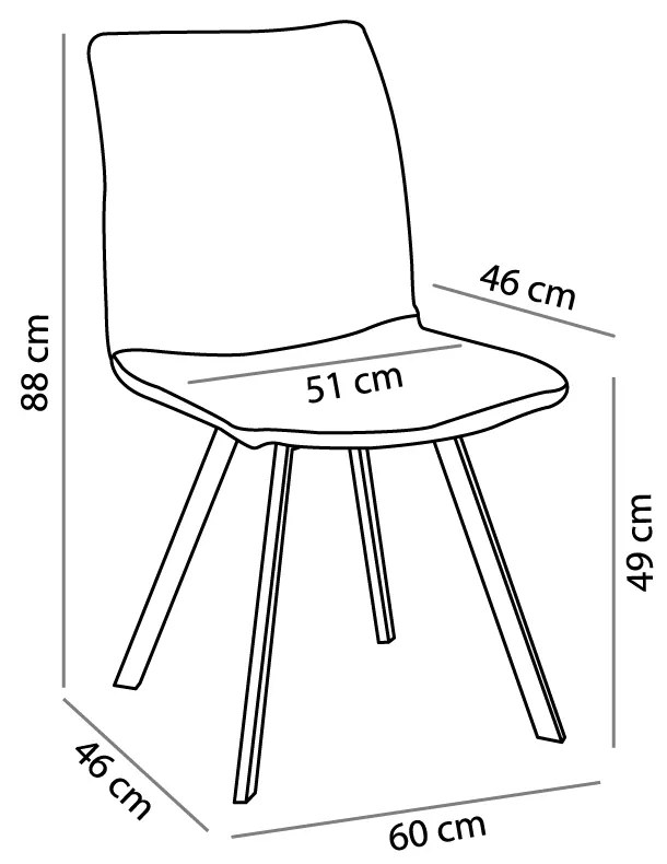 DUE FACCE ΚΑΡΕΚΛΑ CREAM ΓΚΡΙ 60x46xH88cm - 03-1015