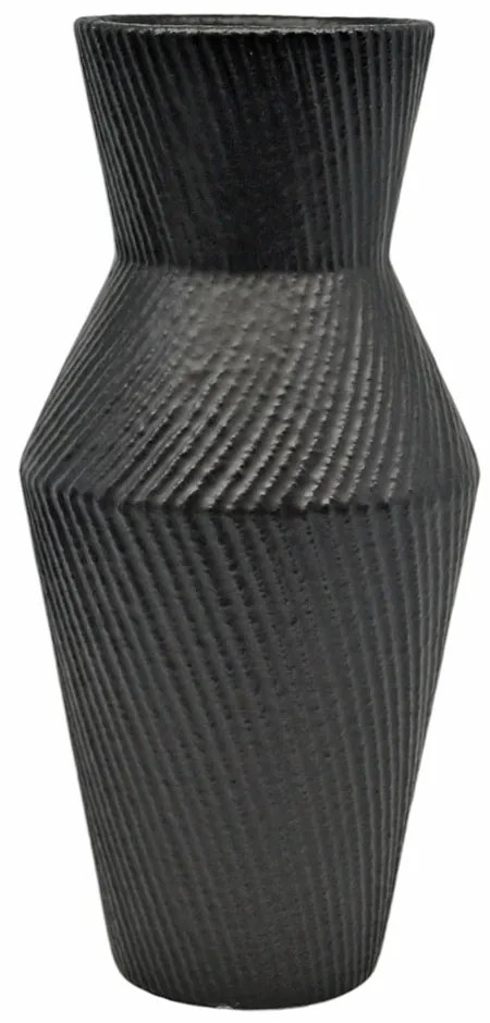 Βάζο Μαύρο Κεραμικό 12x12x25cm ANKOR