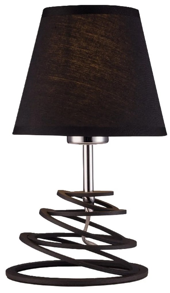 Φωτιστικό Επιτραπέζιο Table &amp; Floor Luminairies OYD10134BTL1 Black Μέταλλο,Ύφασμα