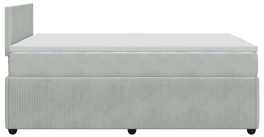 ΚΡΕΒΑΤΙ BOXSPRING ΜΕ ΣΤΡΩΜΑ ΑΝΟΙΧΤΟ ΓΚΡΙ 120X190 ΕΚ. ΒΕΛΟΥΔΙΝΟ 3289980