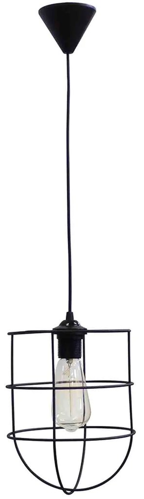 Φωτιστικό Οροφής FUN-40 1/L M 34-0045 Black Μέταλλο