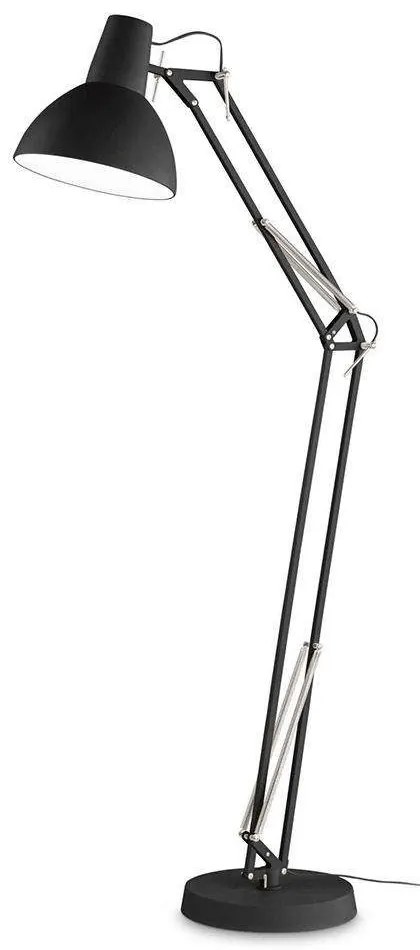 Φωτιστικό Δαπέδου Wally 265292 28x160x70cm 1xE27 42W Black Ideal Lux