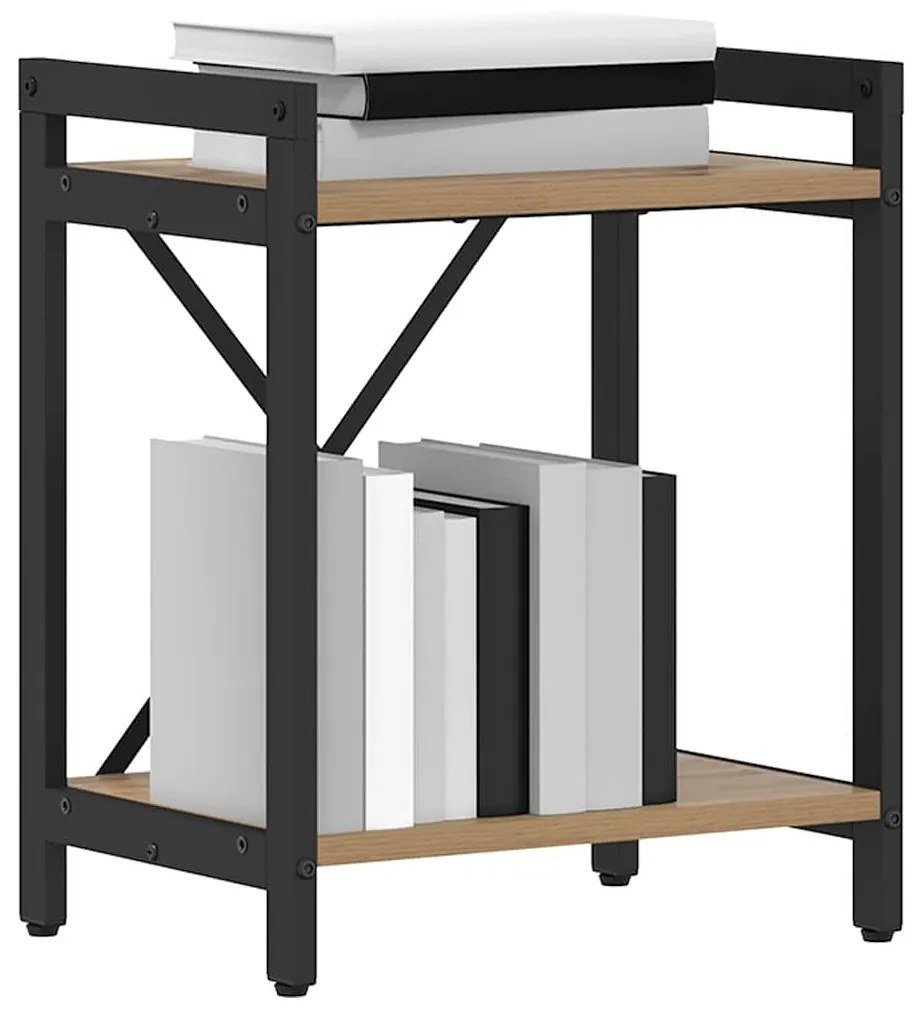 vidaXL Βιβλιοθήκη artisan δρυς 40 x 30 x 48.5 εκ Επεξεργασμένο ξύλο