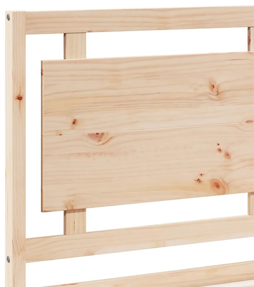 vidaXL Πλαίσιο Κρεβατιού Μακρύ Χωρίς Στρώμα 180x210 εκ Μασίφ Ξύλο