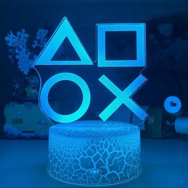 Διακοσμητικό φωτιστικό 3D LED playstation 013596