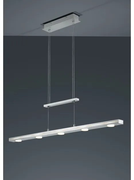 Κρεμαστό Φωτιστικό Οροφής 7xLED 4W Up Down Switch Dimmer 3000Κ/5000Κ Lacal Trio Lighting-379190707-Νίκελ Ματ 379190707