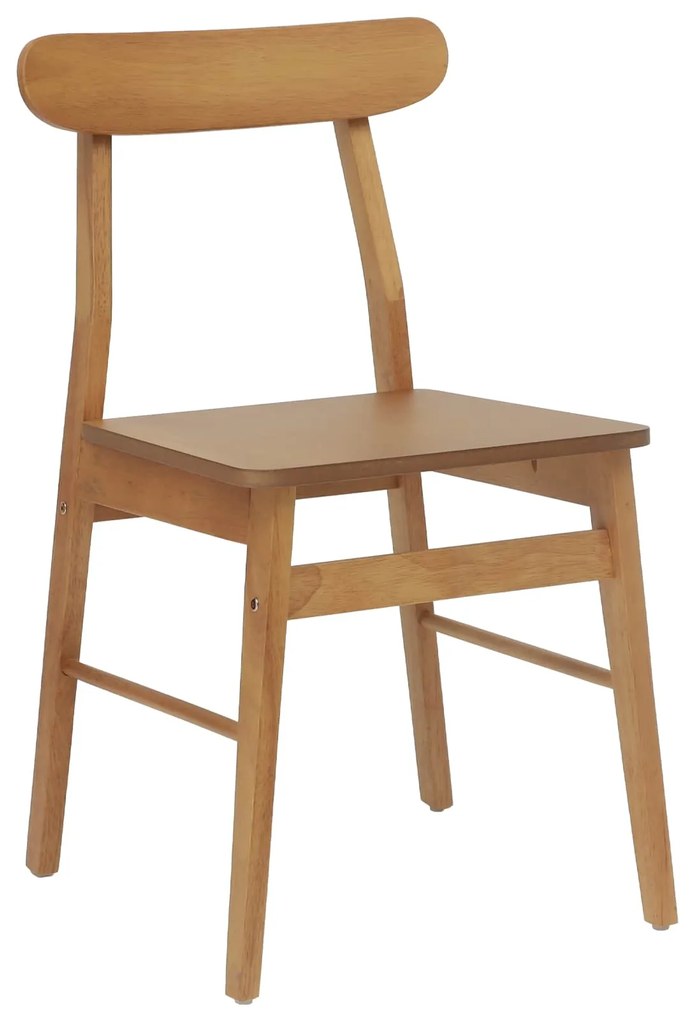 vidaXL Καρέκλα τραπεζαρίας 2 pcs Φυσικό 43 x 44,5 x 77 εκ.