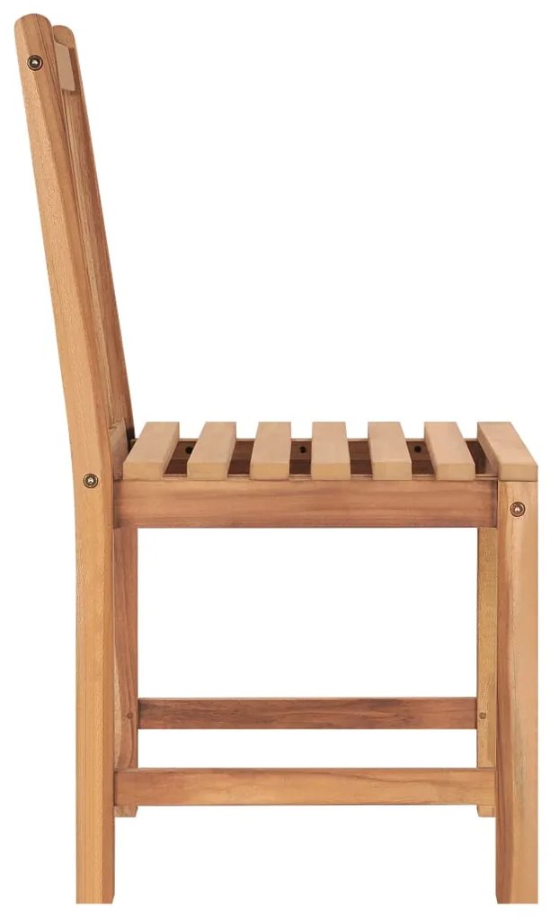 vidaXL Σετ Τραπεζαρίας Κήπου 7 τεμαχίων από Μασίφ Ξύλο Teak 160x80 εκ.