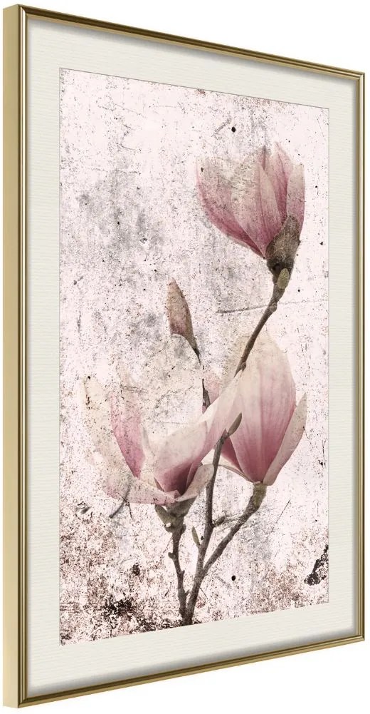 Αφίσα - Queen of Spring Flowers II - 30x45 - Χρυσό - Με πασπαρτού