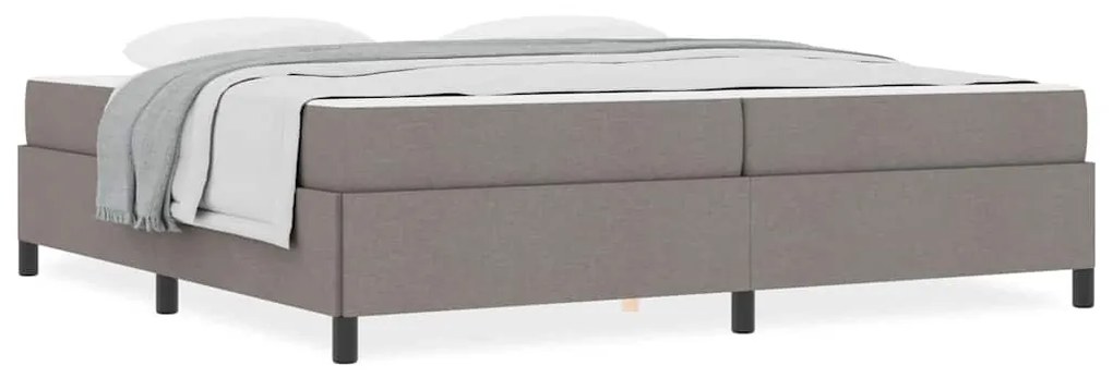vidaXL Κρεβάτι με ελατήρια Ταμπά και Μαύρο 200 x 200 cm