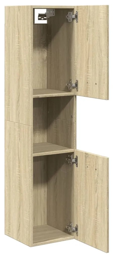 Στήλη Μπάνιου Sonoma Δρυς 30 x 30 x 130 εκ. από Επεξ. Ξύλο 849635